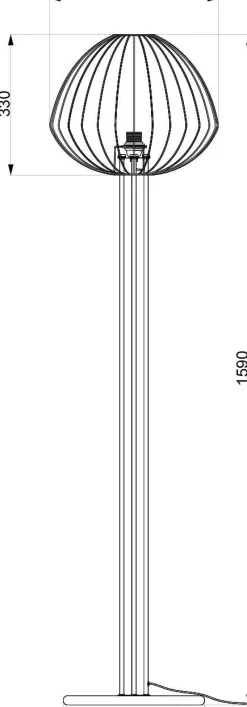 Lampadaires>Camif ALUMINOR Lampadaire Beloune pomme - Noir