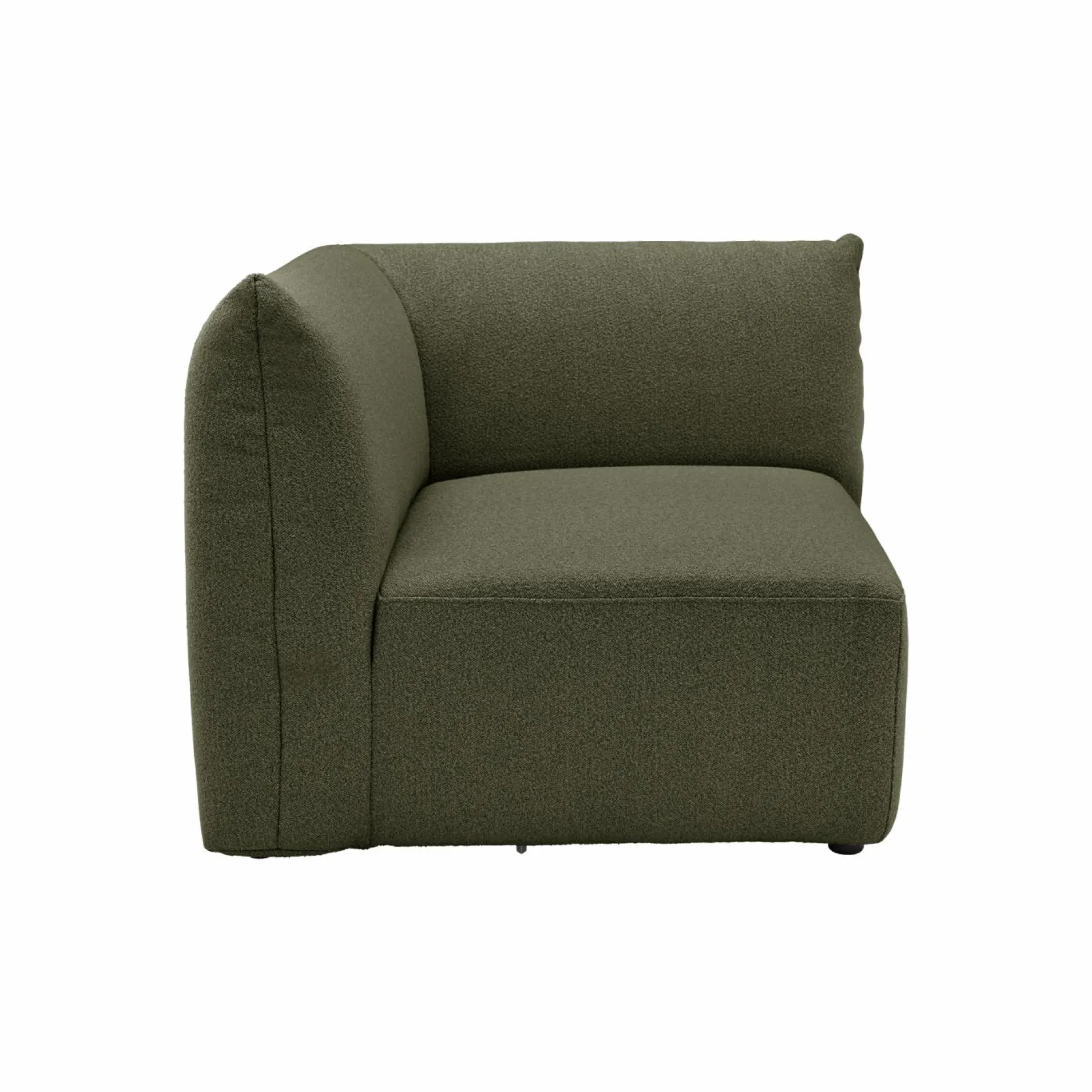 Canapés Modulables>Camif Angle gauche pour canapé modulable tissu Pixel - Vert Mousse