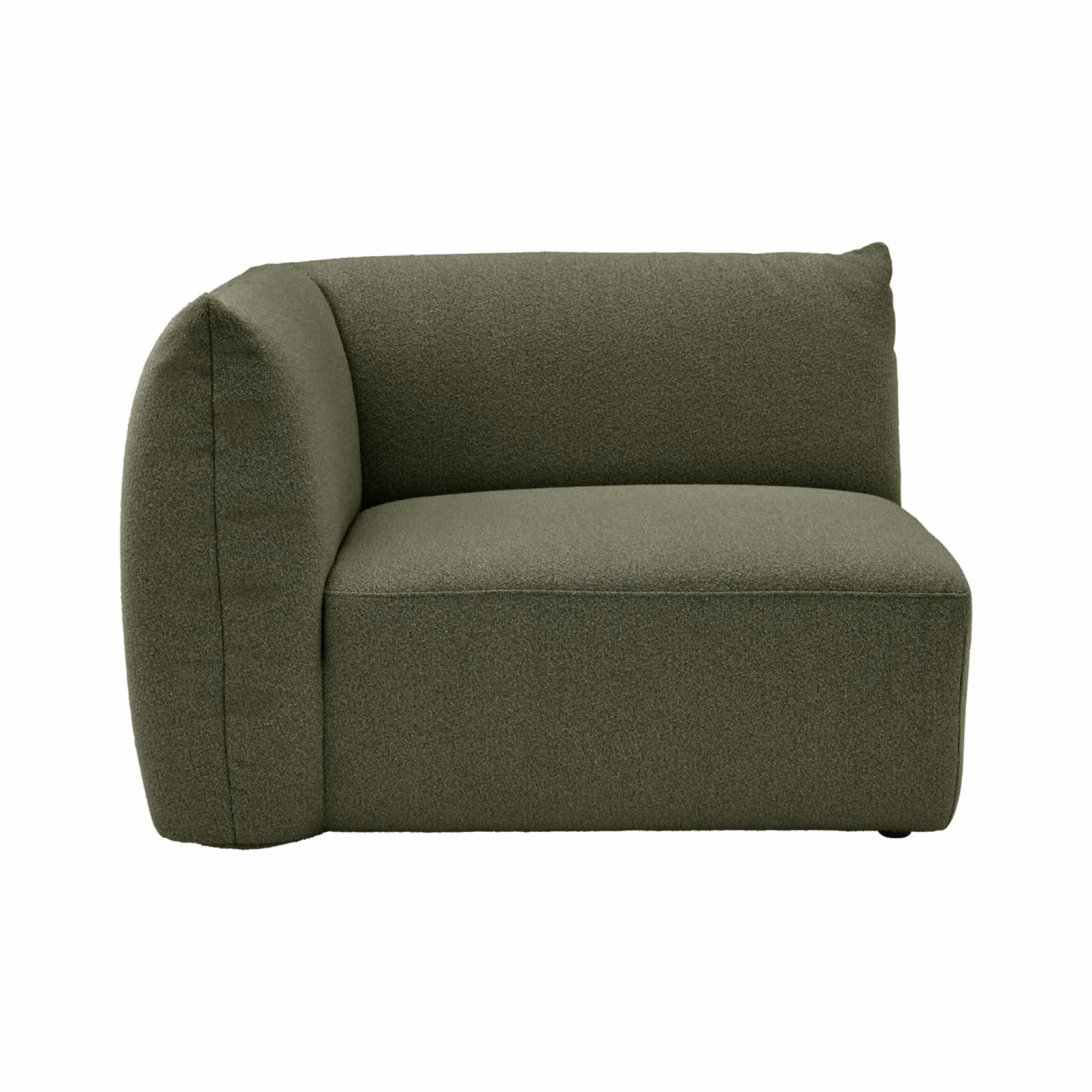 Canapés Modulables>Camif Angle gauche pour canapé modulable tissu Pixel - Vert Mousse