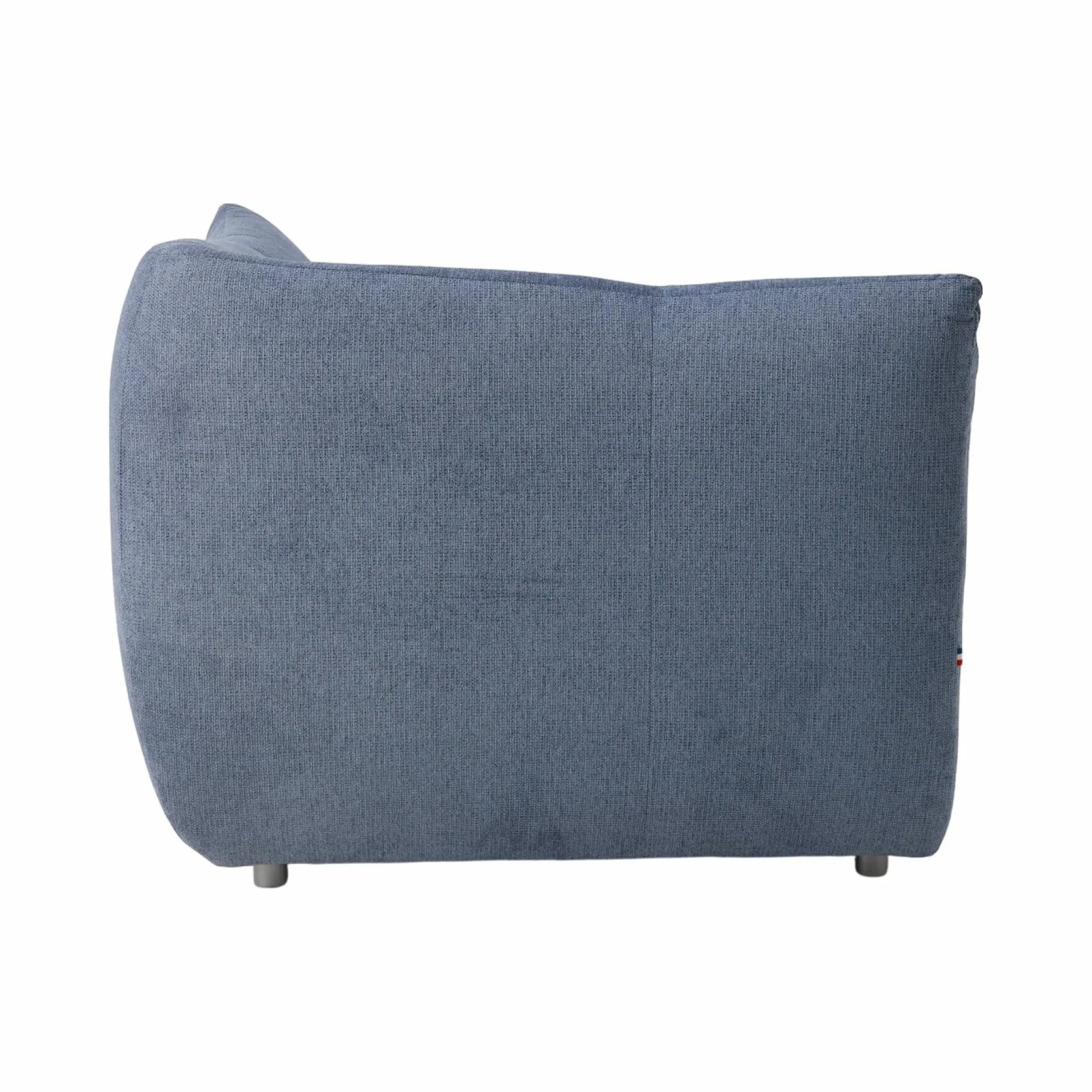 Canapés Modulables>Camif Angle pour canapé modulable tissu Benny - Bleu
