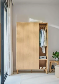 Armoires|Armoires Et Dressing>Camif Armoire 2 portes bois Atia