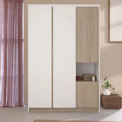 Armoires|Armoires Et Dressing>Camif Armoire 4 portes décor bois Palerme