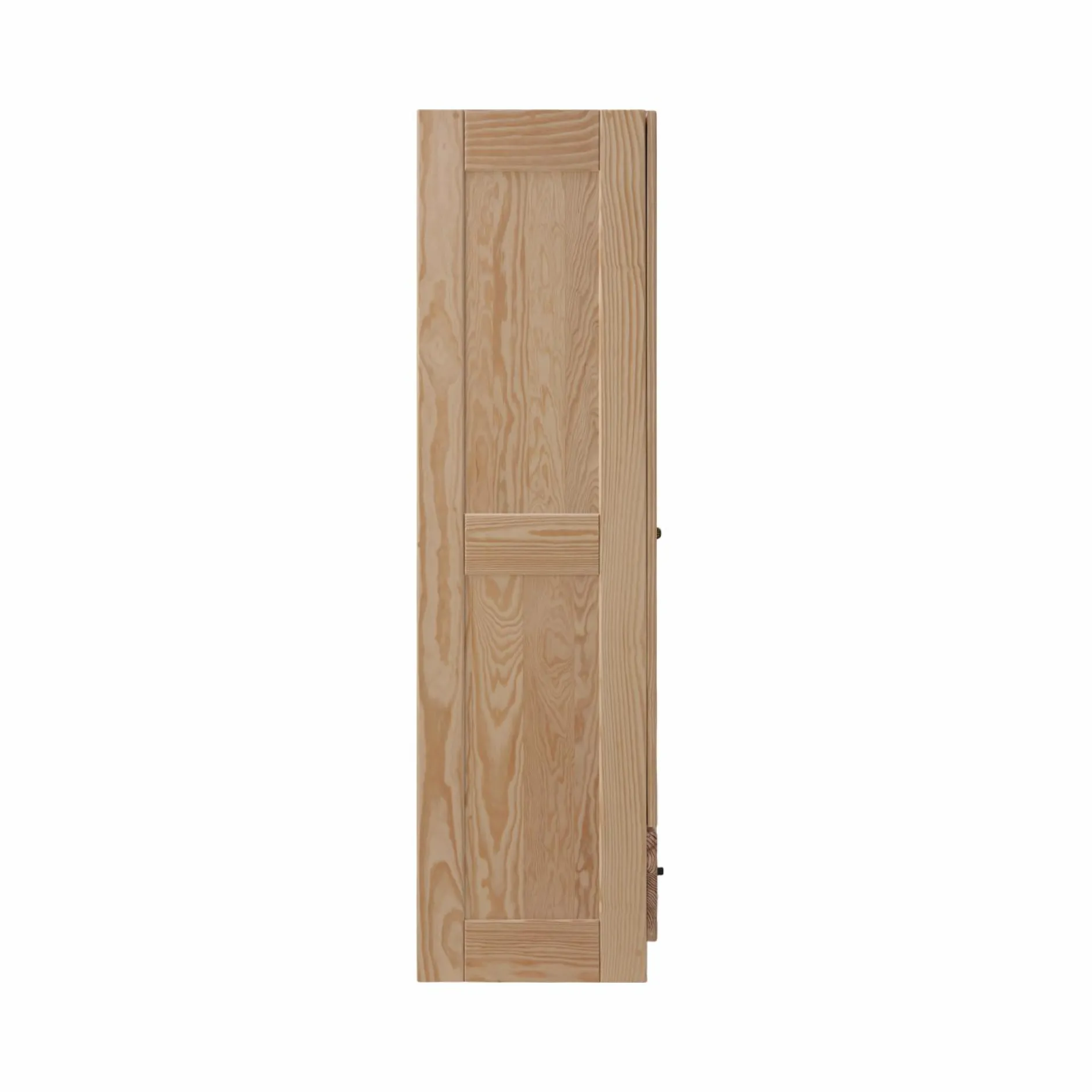 Armoires|Armoires Et Dressing>Camif Armoire bois massif 2 portes 1 tiroir Iris - - Poignées Noir Brut