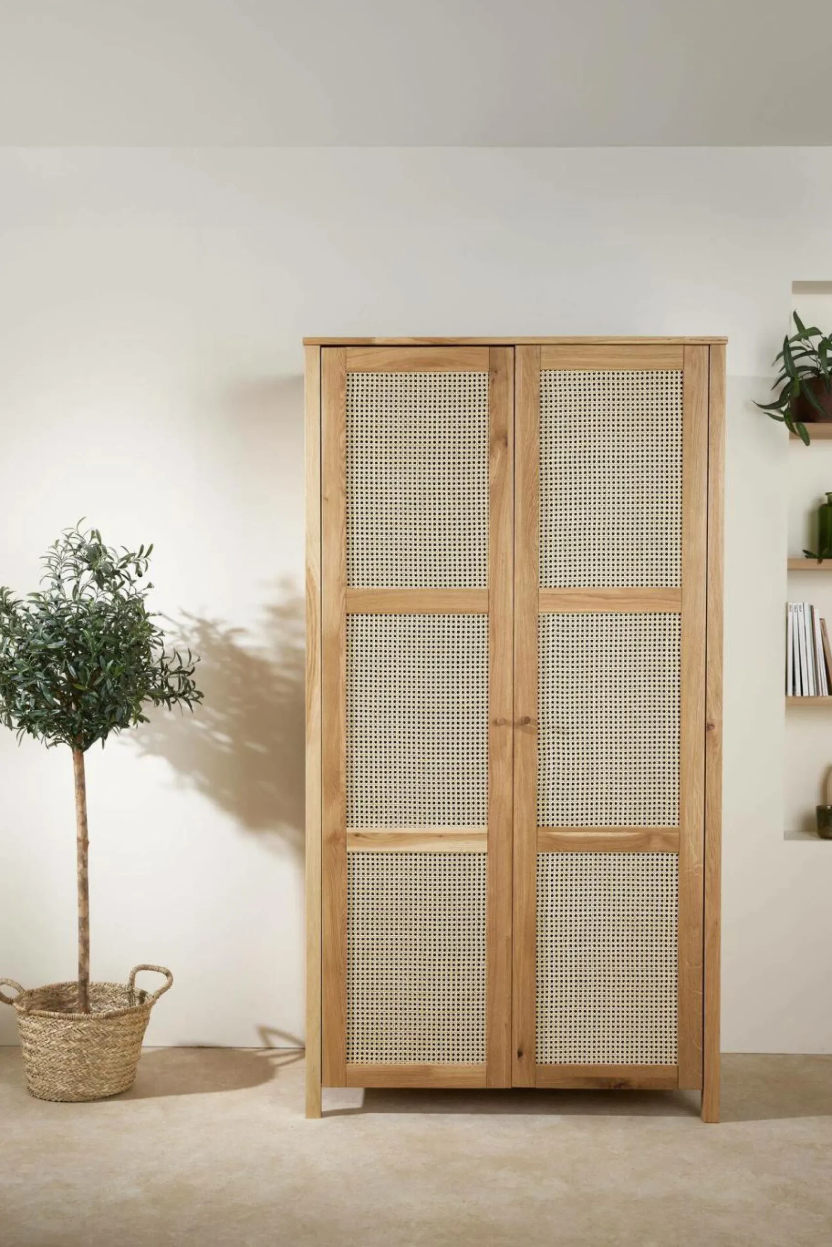 Armoires|Armoires Et Dressing>Camif Armoire chêne massif 2 portes Capucine