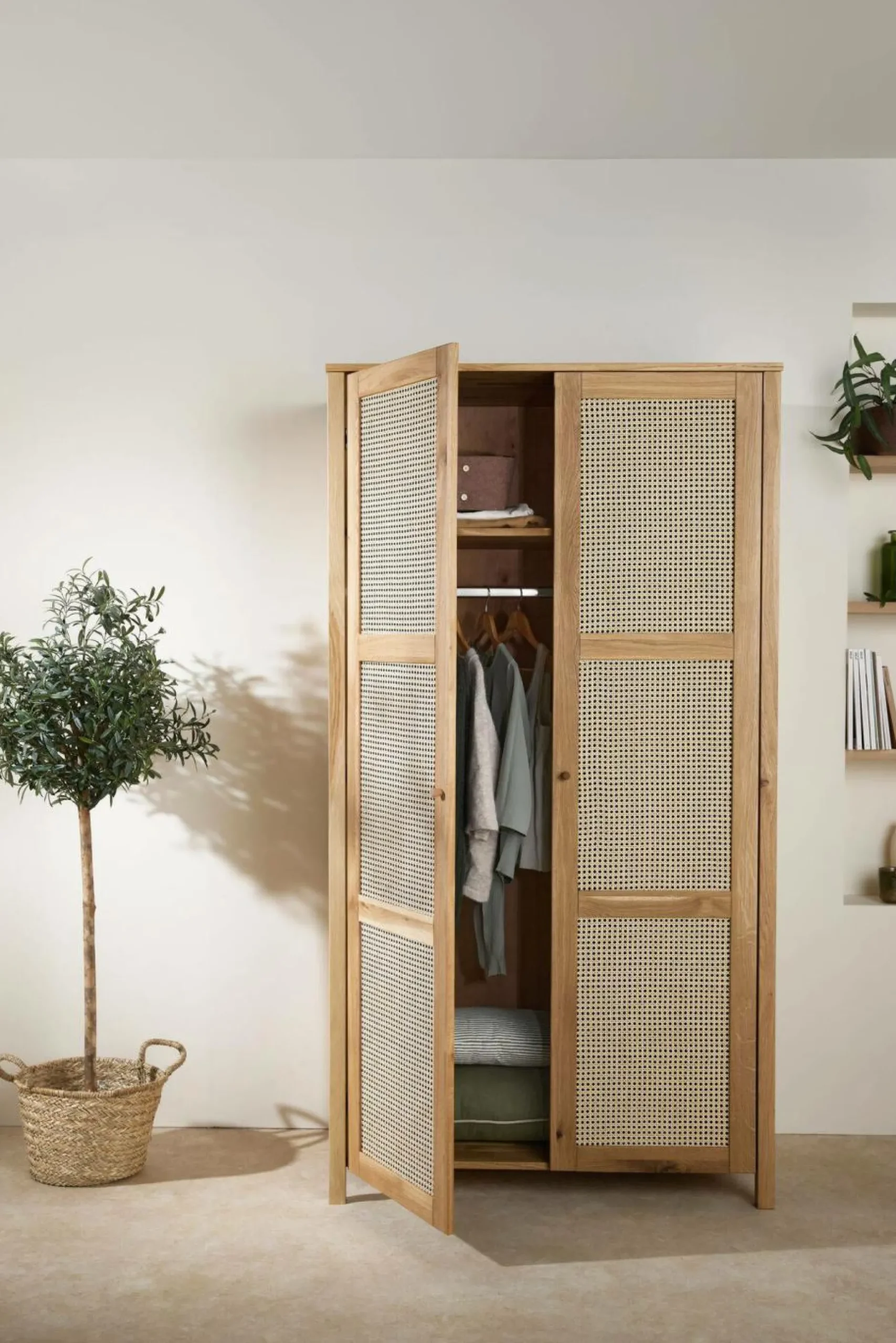Armoires|Armoires Et Dressing>Camif Armoire chêne massif 2 portes Capucine
