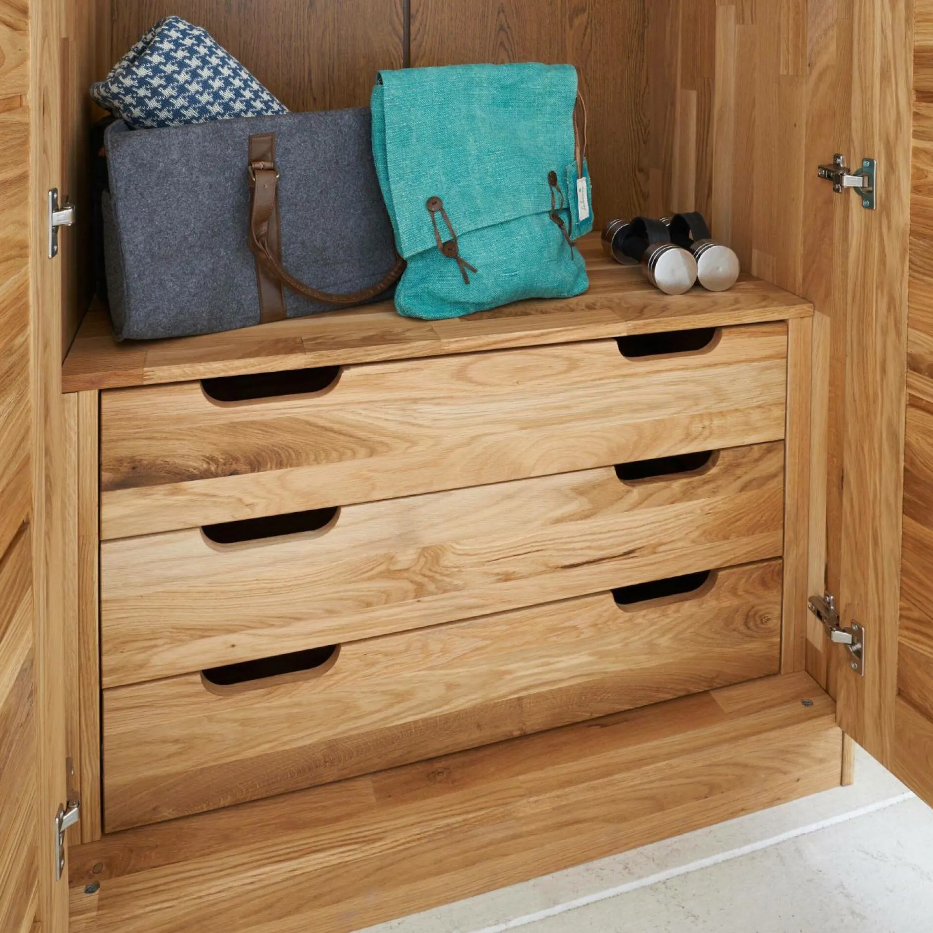Armoires|Armoires Et Dressing>Camif Armoire chêne massif 2 portes Capucine