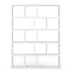 Bibliothèques|Etagères>Camif Bibliothèque 5 niveaux L150 cm Texas - Blanc