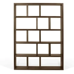 Bibliothèques|Etagères>Camif Bibliothèque 5 niveaux L150 cm Texas - Noyer