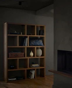 Bibliothèques|Etagères>Camif Bibliothèque 5 niveaux L150 cm Texas - Noyer