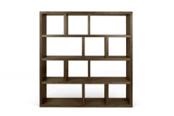 Bibliothèques|Etagères>Camif Bibliothèque 4 niveaux L150 cm Texas - Noyer