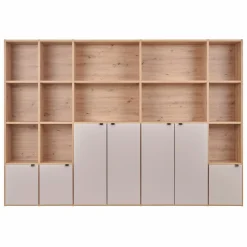 Bibliothèques>Camif Bibliothèque 7 portes grande version Marlone - Perle