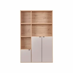 Bibliothèques>Camif Bibliothèque 3 portes petite version Marlone - Perle