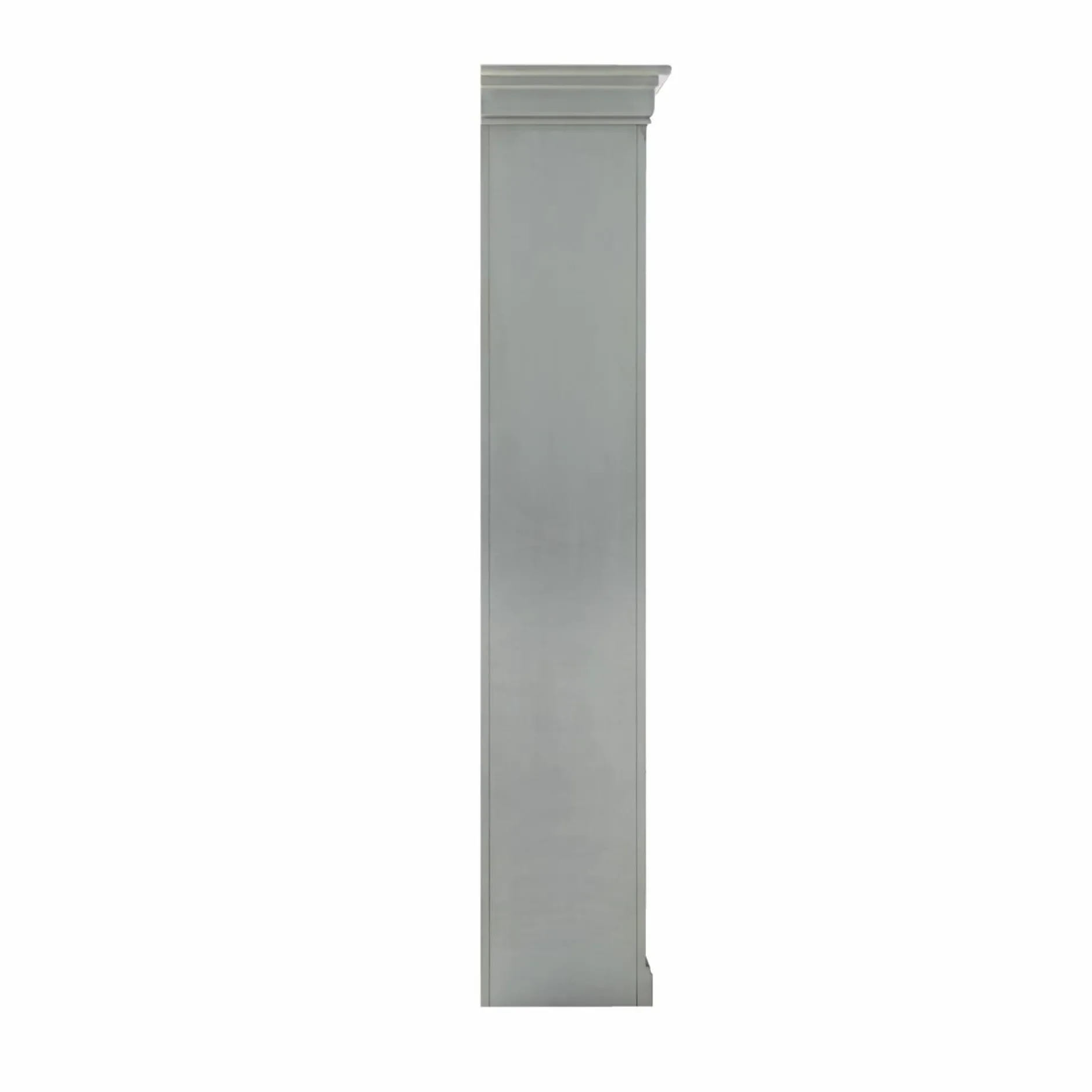 Bibliothèques>Camif Bibliothèque bois massif 4 portes Embellie - Gris