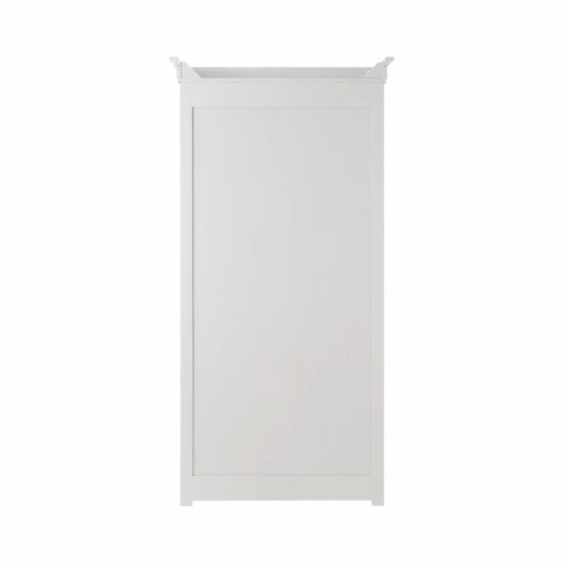 Bibliothèques>Camif Bibliothèque bois massif 2 portes Embellie - Blanc