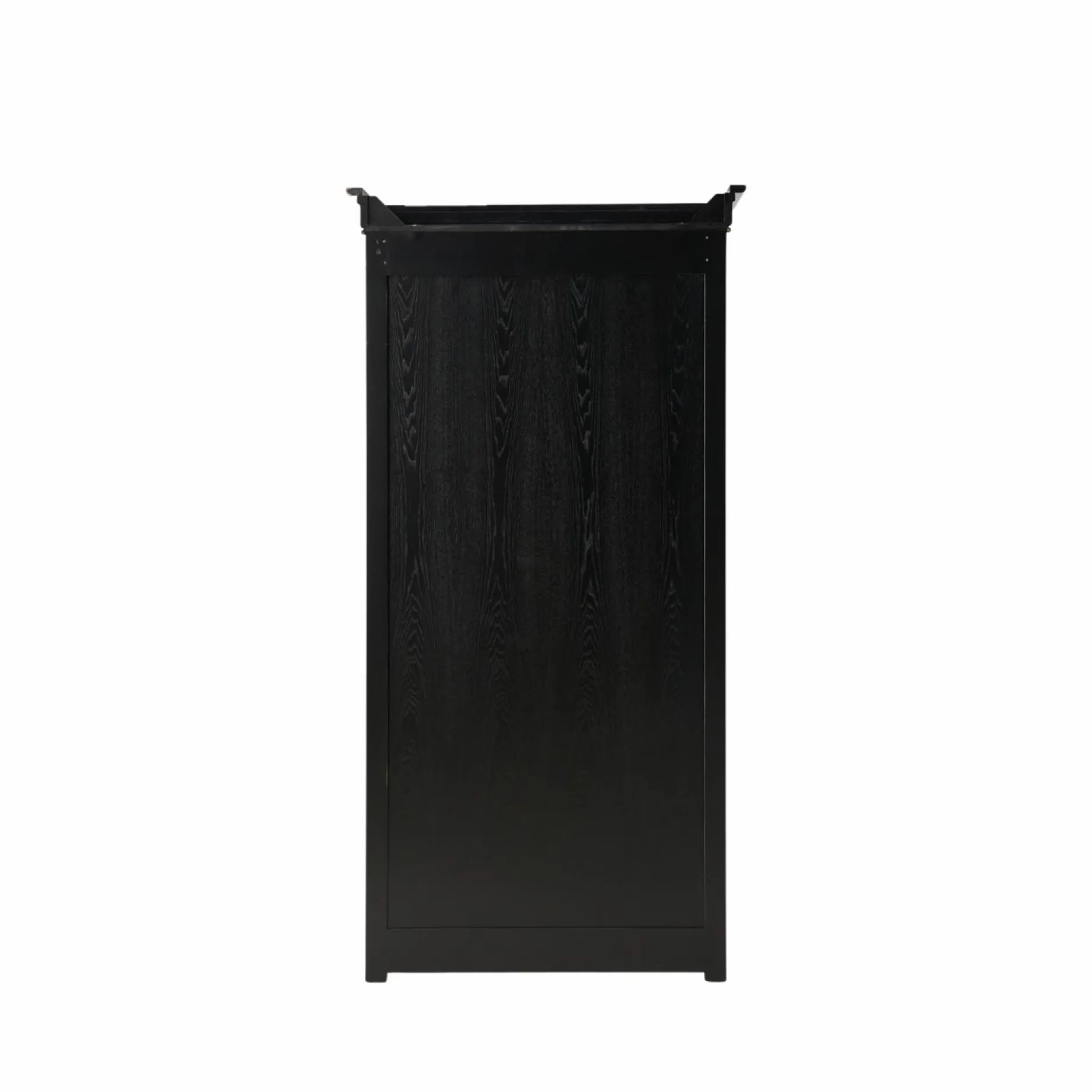 Bibliothèques>Camif Bibliothèque bois massif 2 portes Embellie - Noir