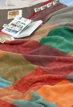 Plaids|Plaids>Camif BIEDERLACK Couverture coton Cody - - 150 x 200 cm Multi