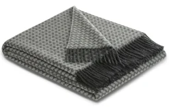 Plaids|Plaids>Camif BIEDERLACK Plaid cachemire et laine Barbara - Anthracite