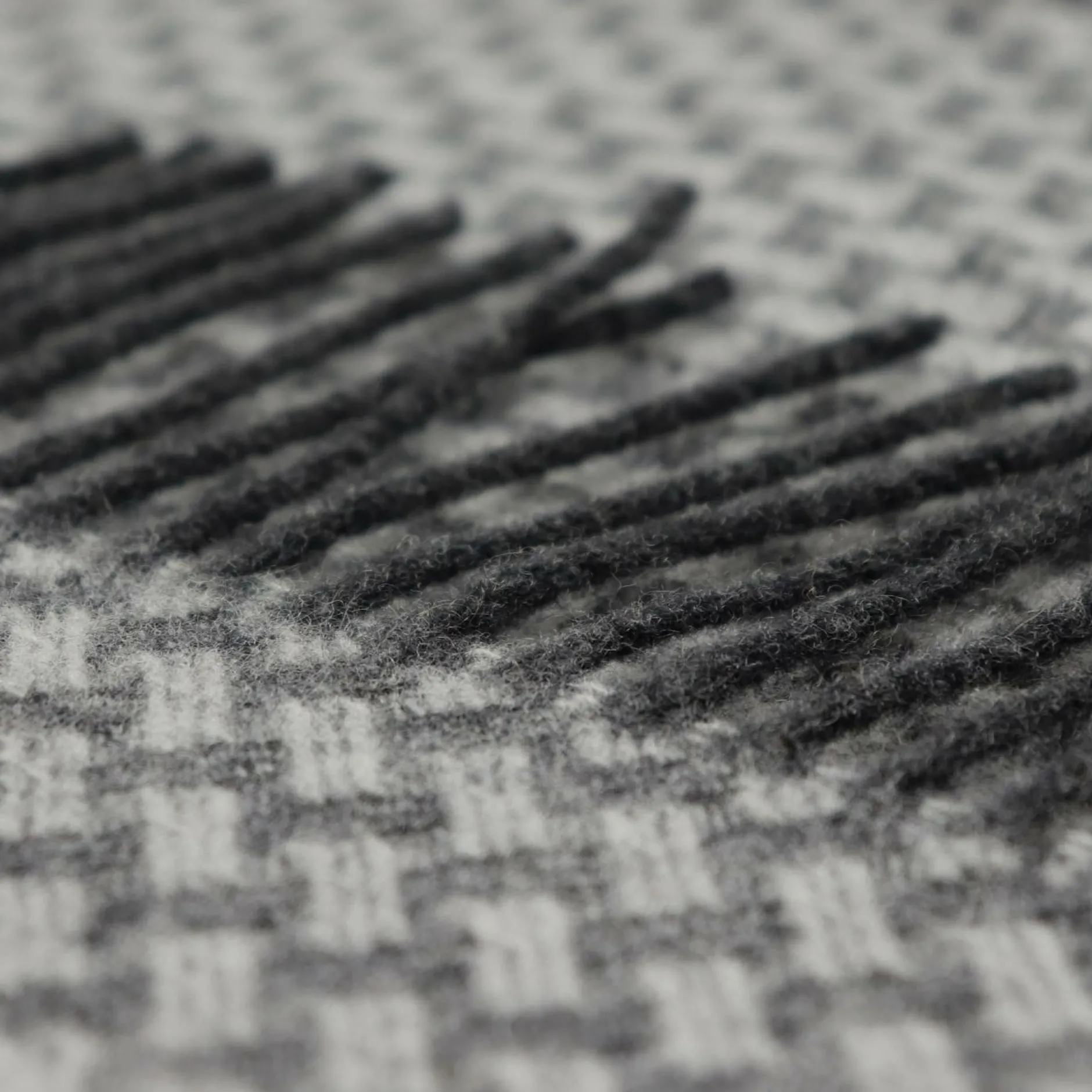 Plaids|Plaids>Camif BIEDERLACK Plaid cachemire et laine Barbara - Anthracite
