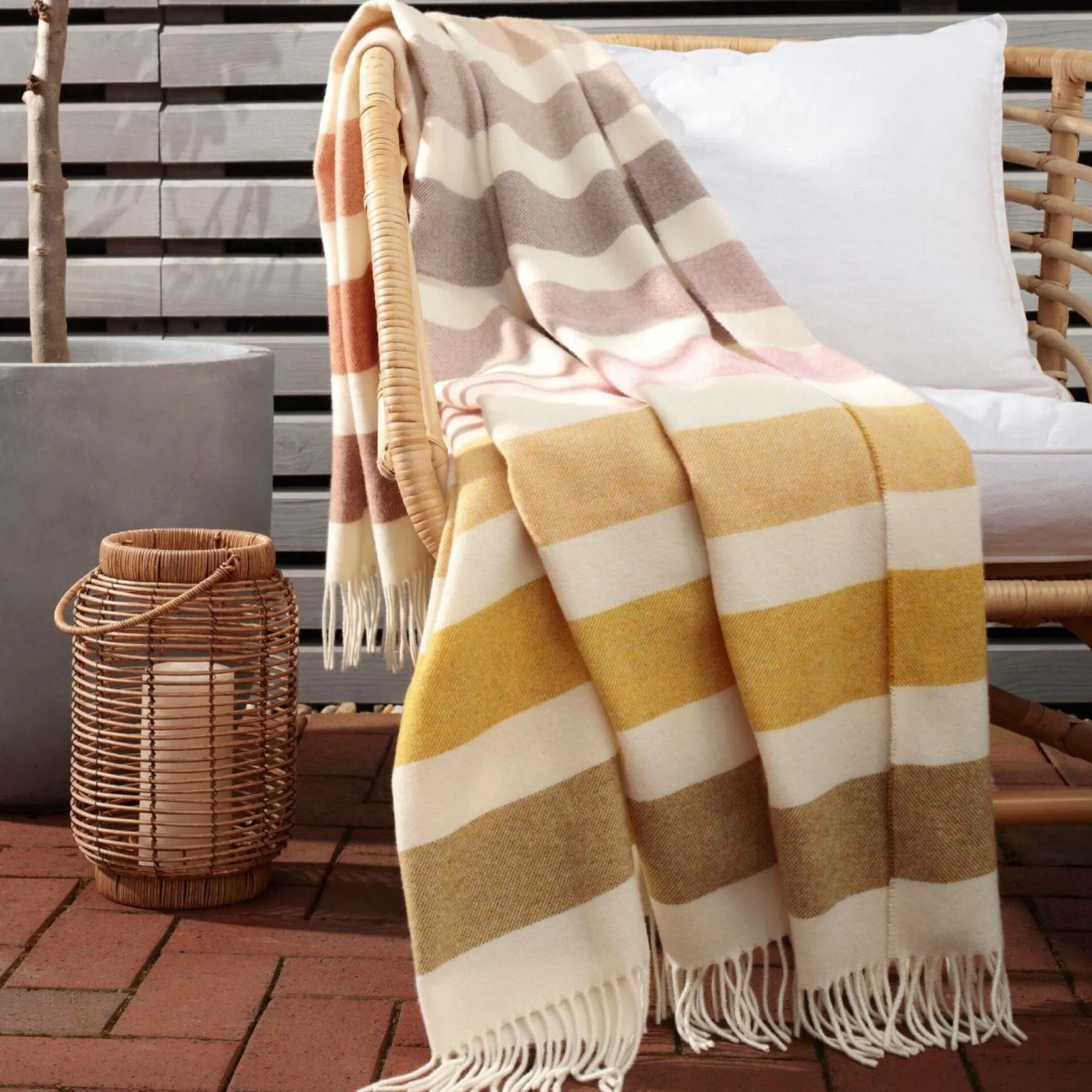 Plaids|Plaids>Camif BIEDERLACK Plaid laine et cachemire Bridgette