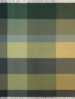 Plaids|Plaids>Camif BIEDERLACK Plaid laine et cachemire à carreaux Clarence - - 130 x 170 cm Vert