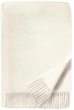 Plaids|Plaids>Camif BIEDERLACK Plaid laine et cachemire Clarence - - 130 x 170 cm Ecru