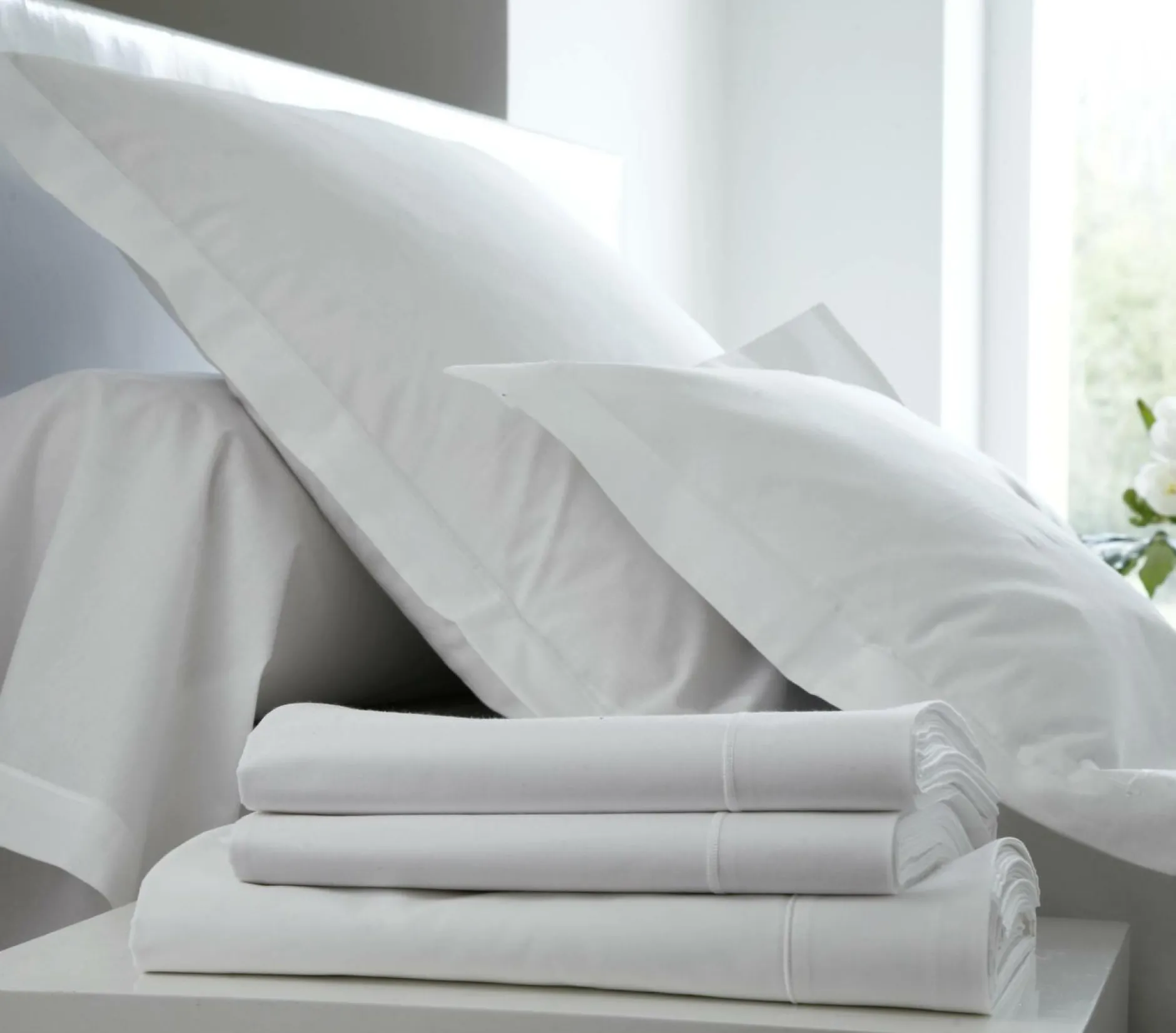 Draps Housse>Camif DES VOSGES Drap housse Percale Easy - - 140 x 190 cm Blanc