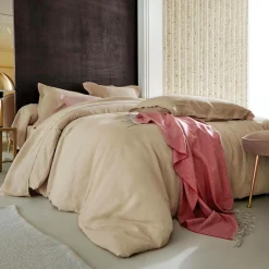 Draps Housse>Camif BLANC DES VOSGES Drap housse 100% lin lavé, Louxor - Graphite - 140 x 190 cm