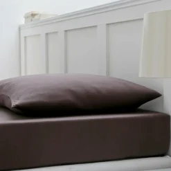 Draps Housse>Camif BLANC DES VOSGES Drap housse Jersey - - Ext de 140/160 à 190/220 cm Ebène