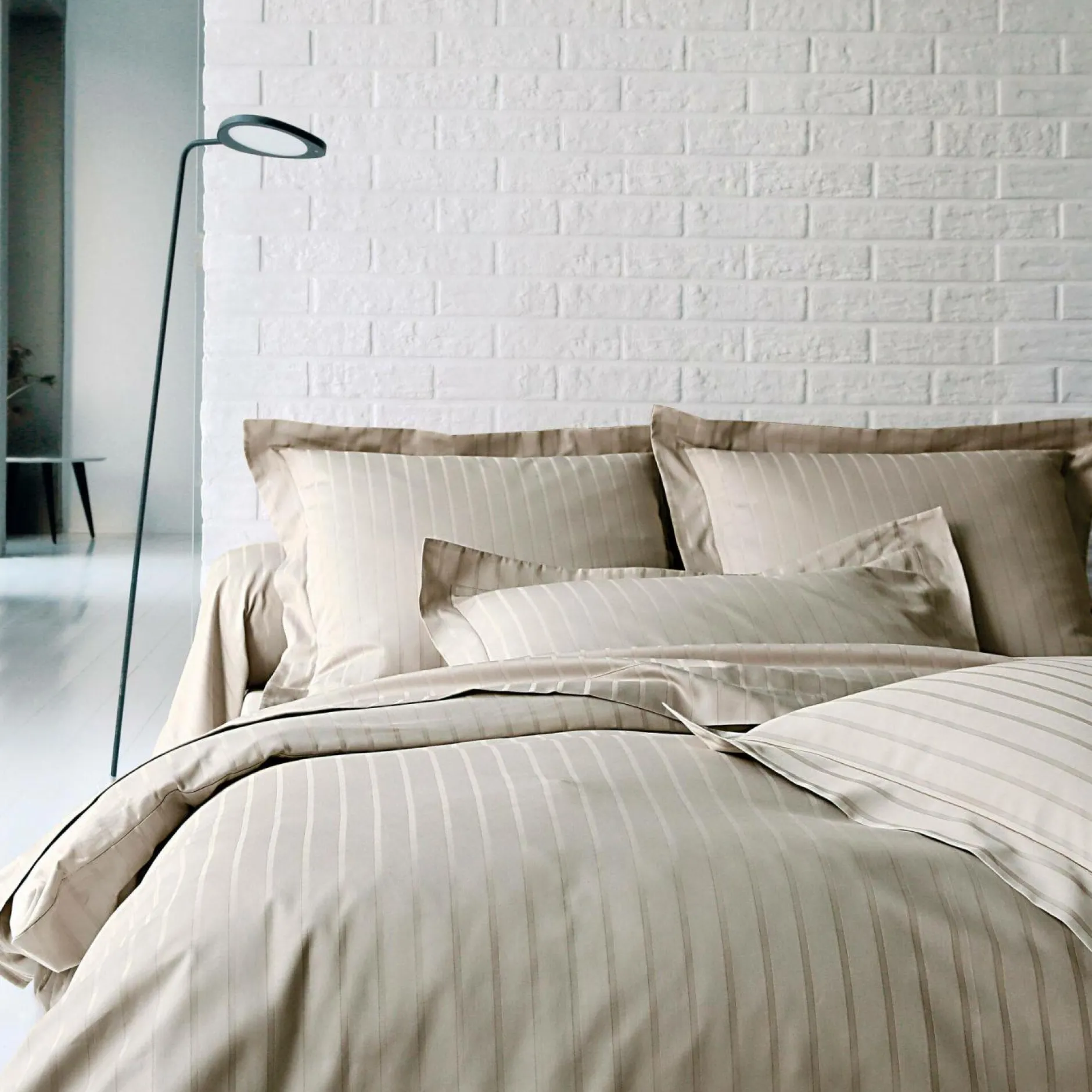 Draps>Camif BLANC DES VOSGES Drap satin Divine - - 240 x 300 cm Chanvre