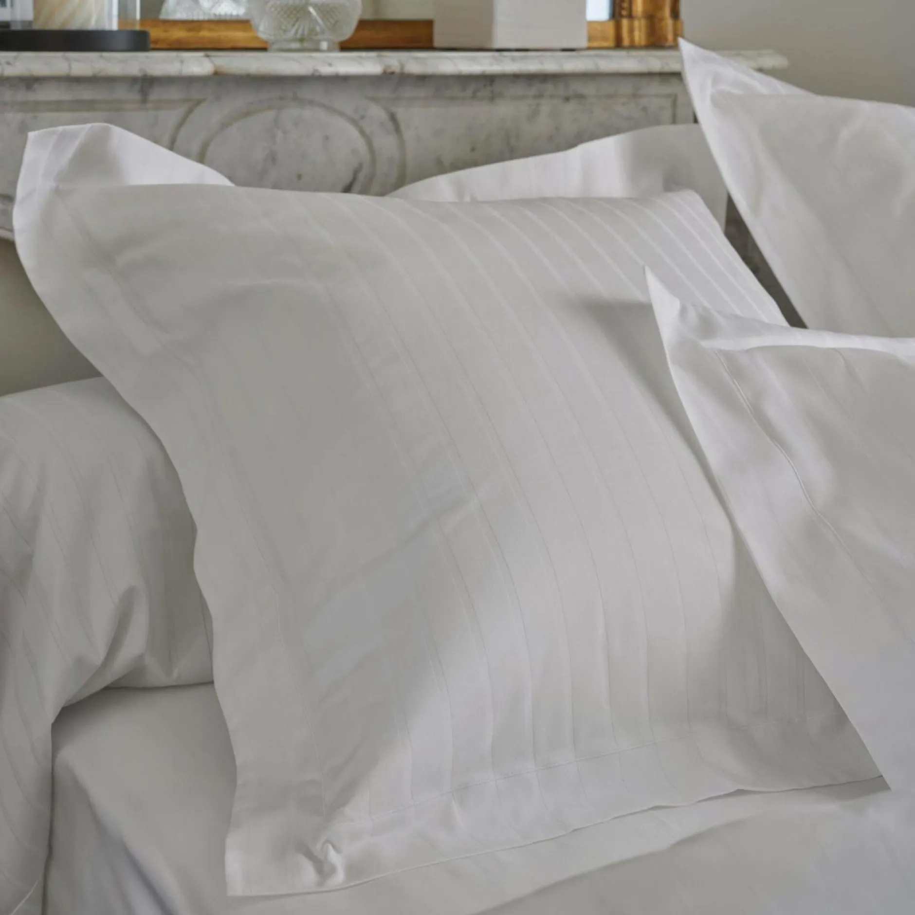 Draps>Camif DES VOSGES Drap satin Divine - - 280 x 320 cm Blanc