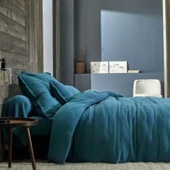 Housses De Couette>Camif BLANC DES VOSGES Housse de couette gaze de coton Cosy - - 200 x 200 cm Nuit