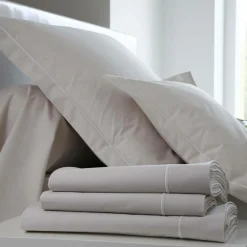 Housses De Couette>Camif BLANC DES VOSGES Housse de couette Percale Easy - - 280 x 240 cm Lin