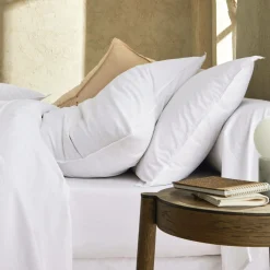 Housses De Couette>Camif DES VOSGES Housse de couette percale lavée Bohème - - 140 x 200 cm Blanc