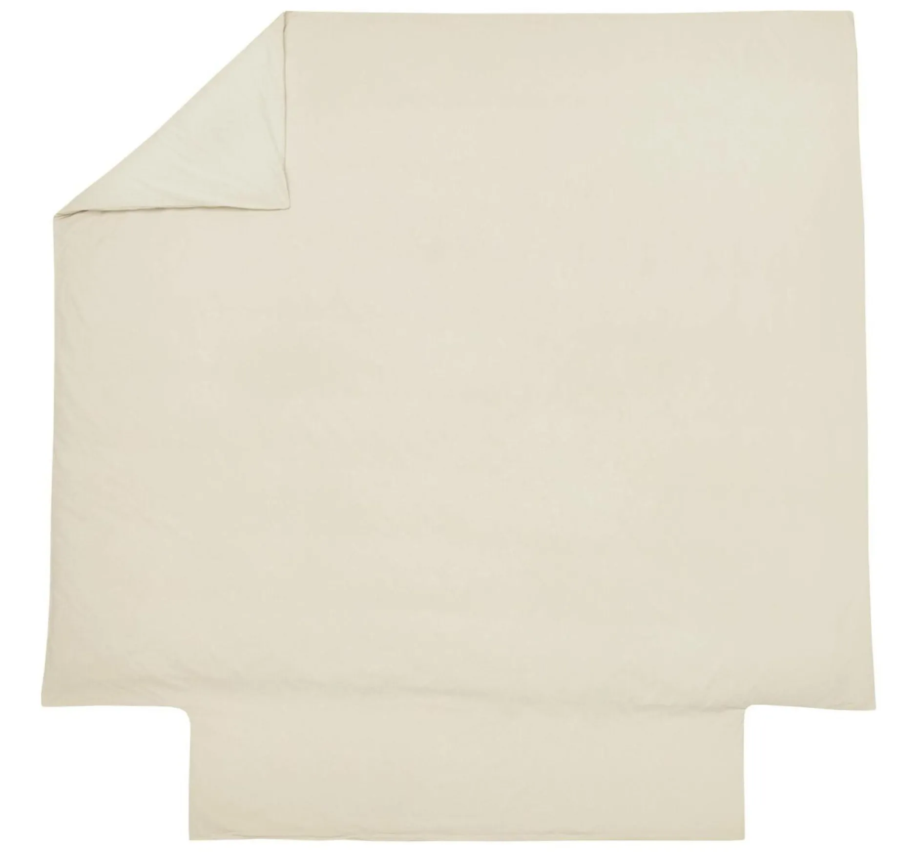 Housses De Couette>Camif BLANC DES VOSGES Housse de couette percale lavée Bohème - - 140 x 200 cm Crème