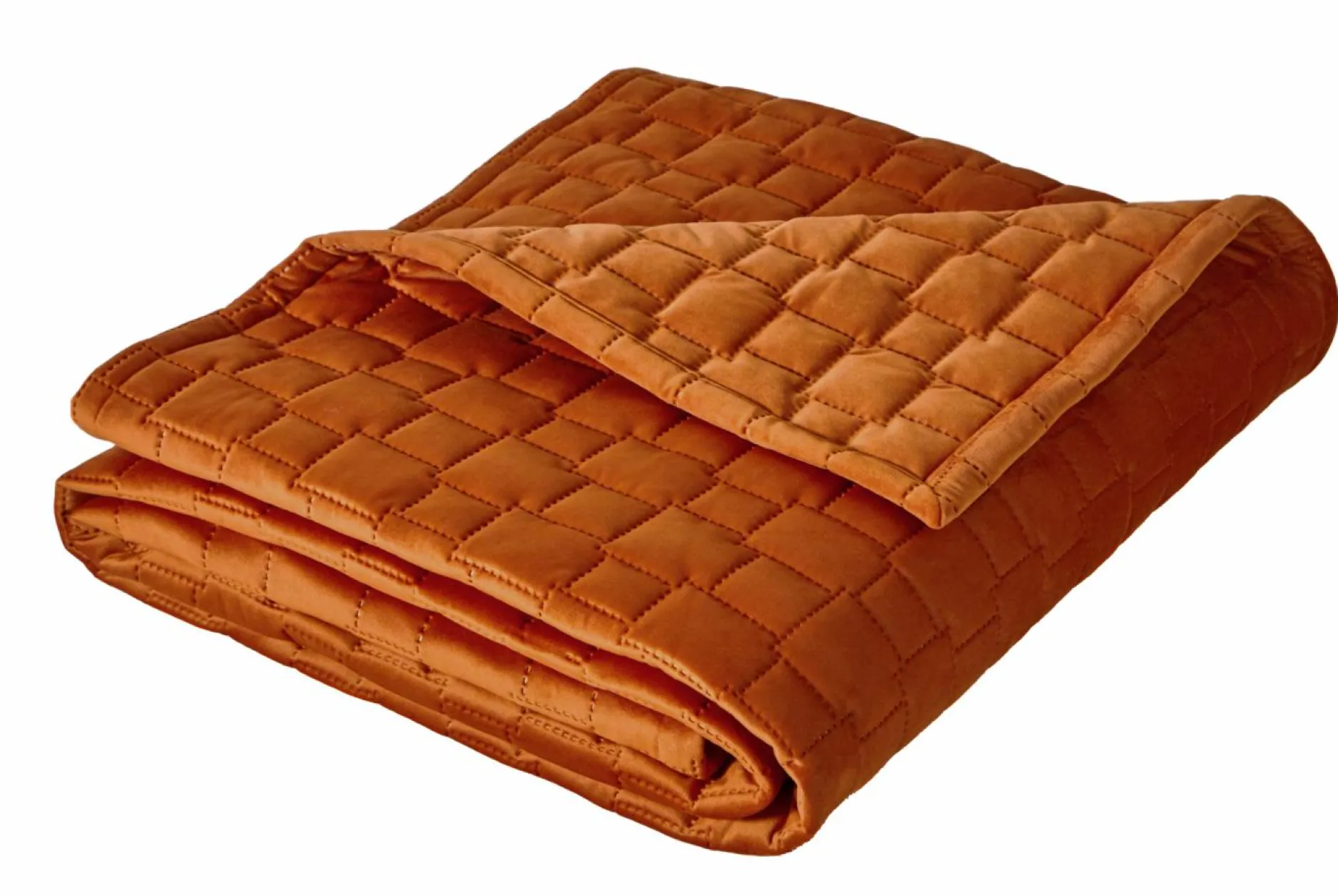 Couvre-Lits>Camif BLANC DES VOSGES Jeté de lit velours Spirit - - 240 x 260 cm Tangerine