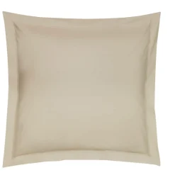 Taies D'Oreiller>Camif BLANC DES VOSGES Taie d'oreiller Percale Easy - - Taie d'oreiller 65 x 65 cm Chanvre