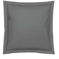Taies D'Oreiller>Camif BLANC DES VOSGES Taie d'oreiller Coton - - Taie d'oreiller 50 x 73 cm Fusain