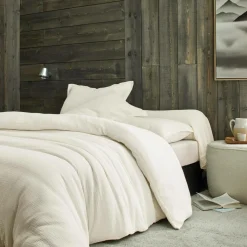 Taies D'Oreiller>Camif BLANC DES VOSGES Taie gaze de coton Cosy - - Taie d'oreiller 50 x 75 cm Craie