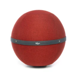 Chaises De Bureau>Camif BLOON PARIS Siège ballon dynamique tissu chiné - - Taille XL Rouge Carmin