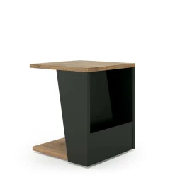 Bouts De Canapés>Camif Bout de canapé Albi - Noir/Noyer