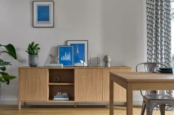 Buffets>Camif Buffet 3 portes décor bois Simon