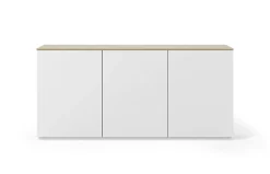 Buffets>Camif Buffet 3 portes Tilda - Chêne/Blanc