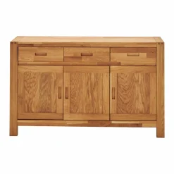 Buffets>Camif Buffet chêne massif 3 portes 3 tiroirs Luminescence