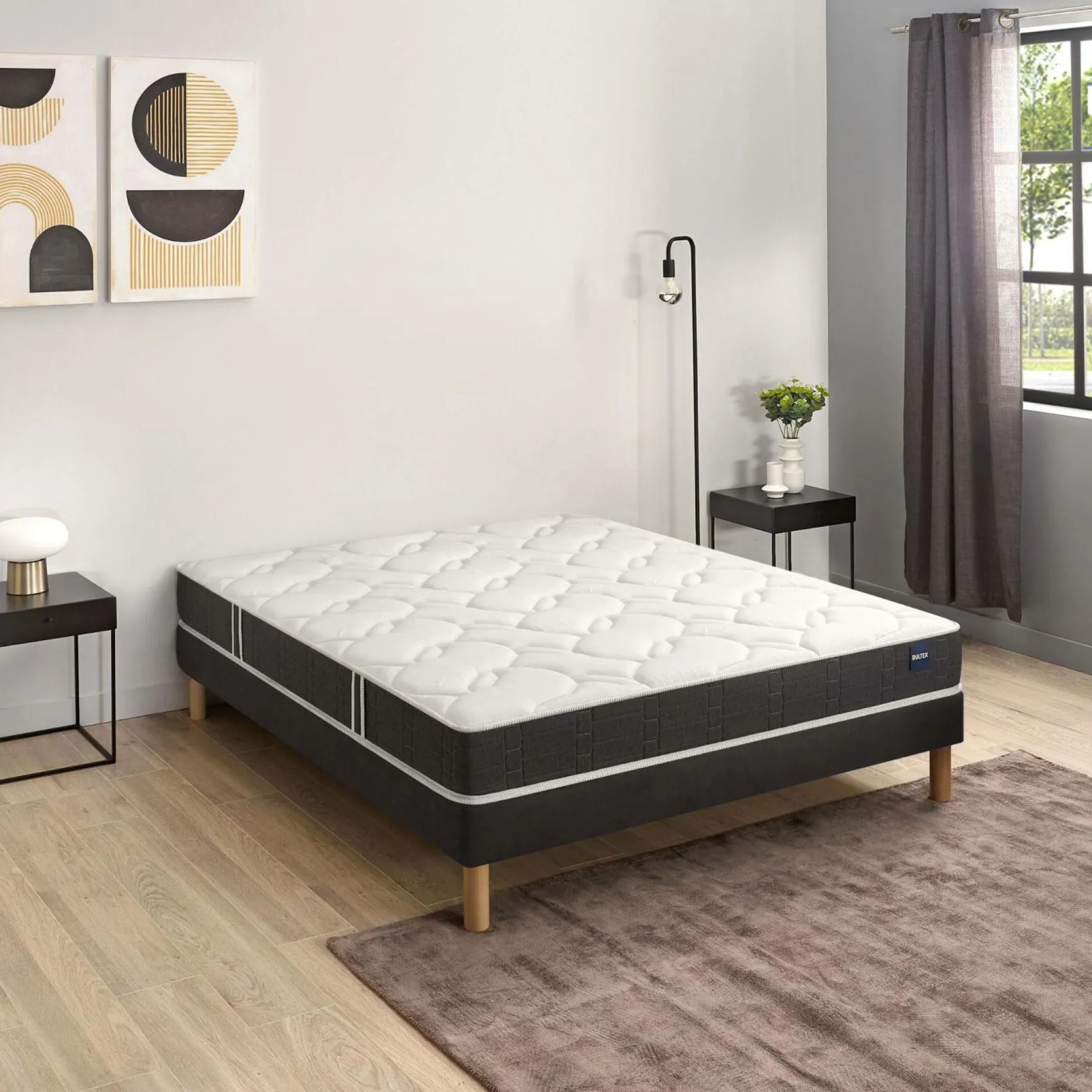 Ensembles 90 X 190 Cm|Ensembles 140 X 190 Cm>Camif BULTEX Ensemble matelas et sommier Essential - 140 x 200 cm