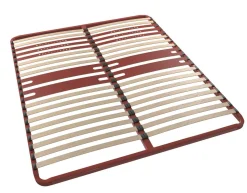 Sommiers À Lattes|Sommiers 140 X 190 Cm>Camif BULTEX Sommier cadre métal à lattes 5 zones 4 cm Morpho - 140 x 190 cm