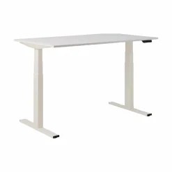 Bureaux>Camif Bureau électrique assis-debout ergonomique Marley - - 120 x 70 cm Plateau Blanc/Pieds blancs
