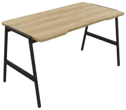 Bureaux>Camif BURONOMIC Bureau Alto - - 140 x 70 cm Décor Chêne / Pieds Noirs