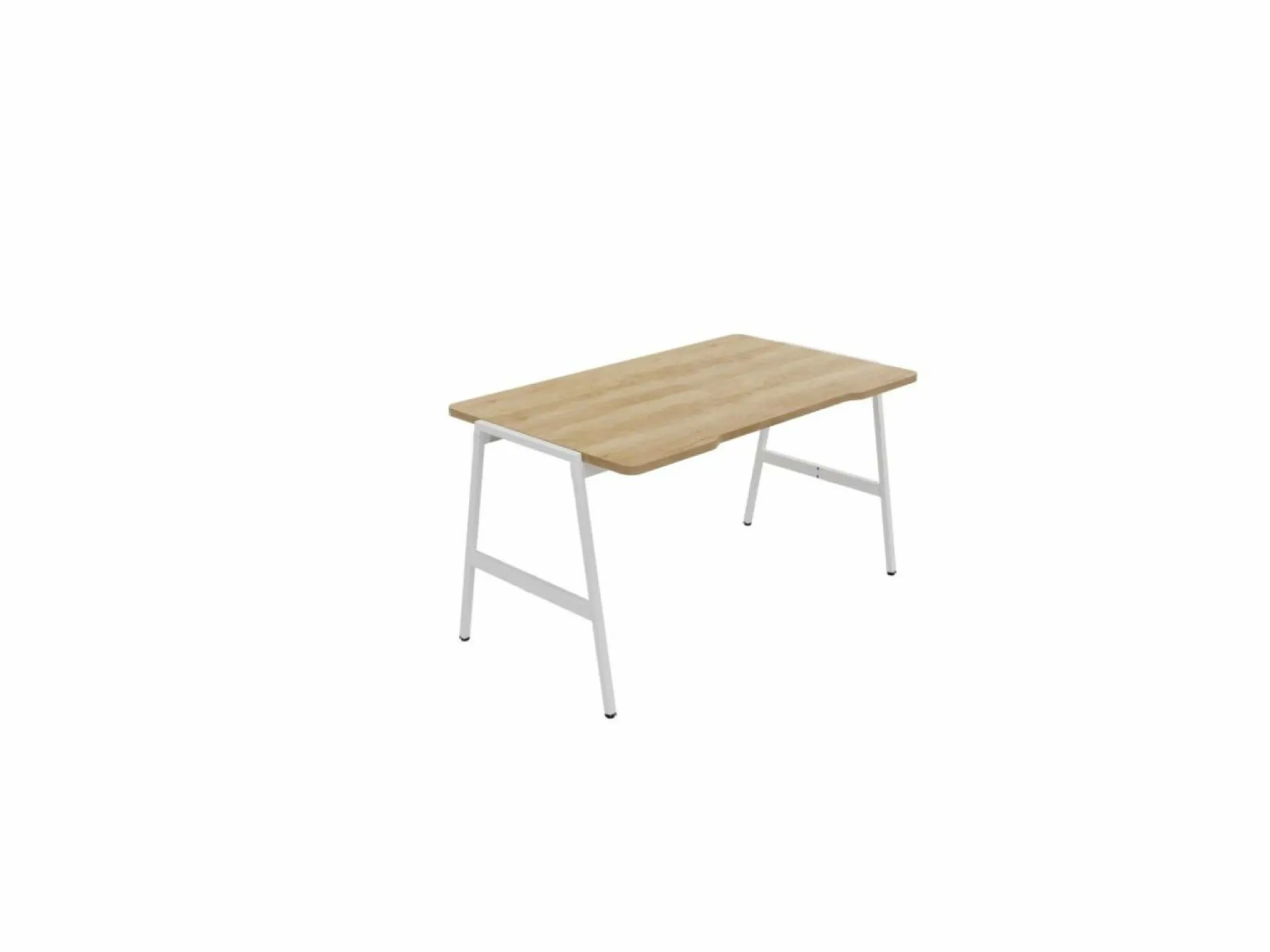 Bureaux>Camif BURONOMIC Bureau Alto - - 140 x 80 cm Décor Chêne / Pieds Blancs