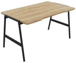 Bureaux>Camif BURONOMIC Bureau Alto - - 140 x 80 cm Décor Chêne / Pieds Noirs