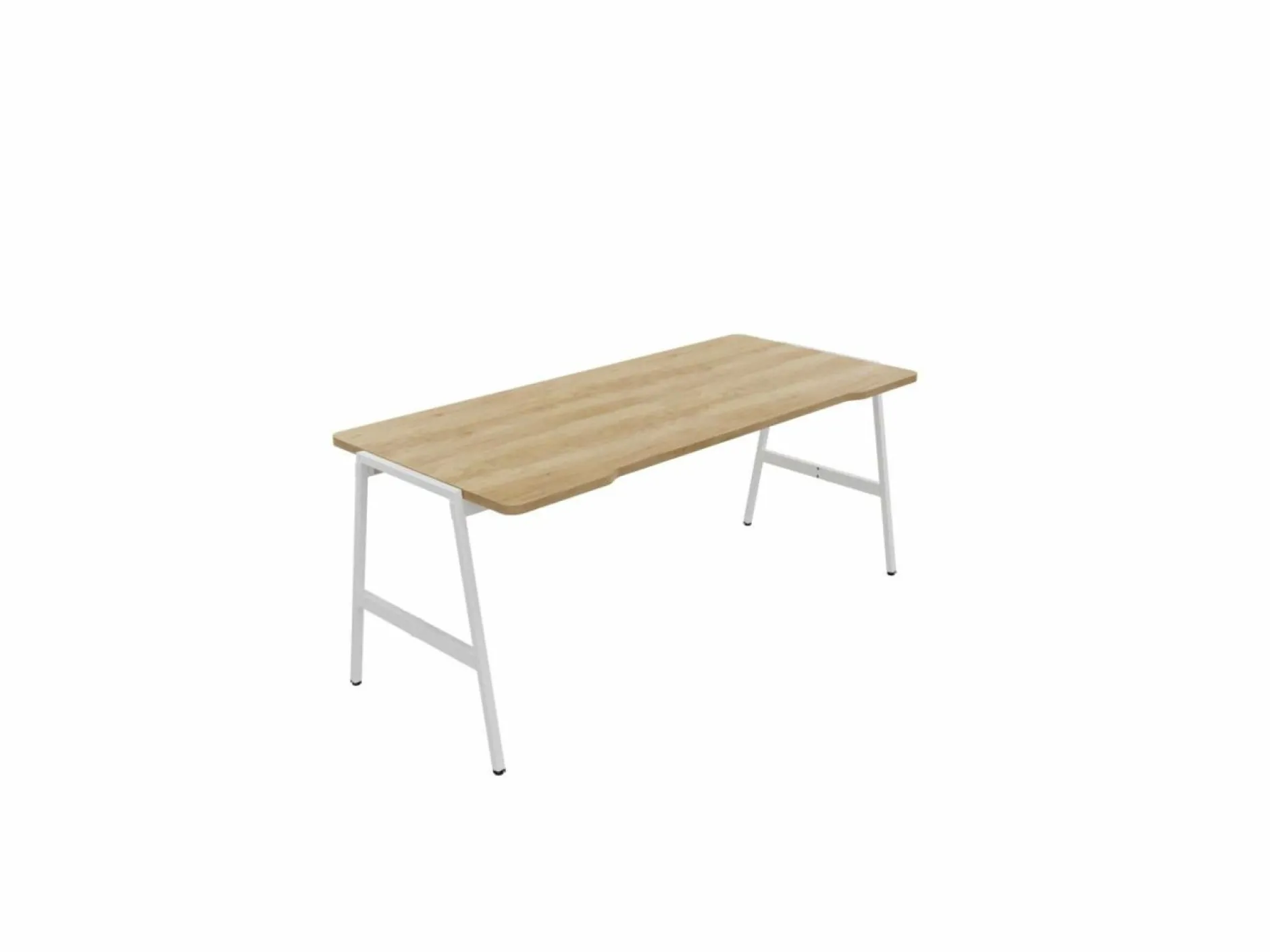 Bureaux>Camif BURONOMIC Bureau Alto - - 180 x 80 cm Décor Chêne / Pieds Blancs